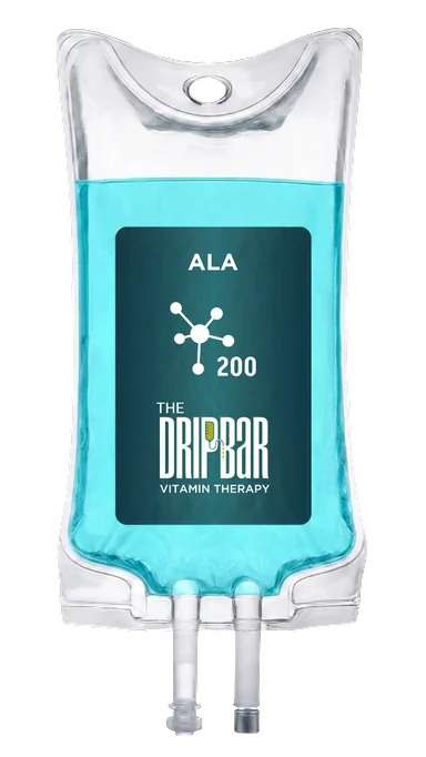 The Alpha Lipoic Acid (ALA) IV drip bag at The DRIPBaR Austin The Domain