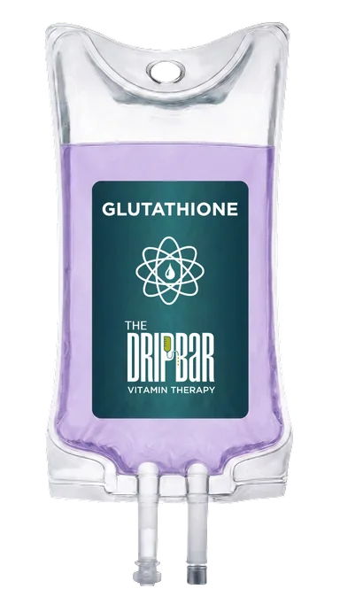 The Glutathione IV drip bag at The DRIPBaR Austin The Domain