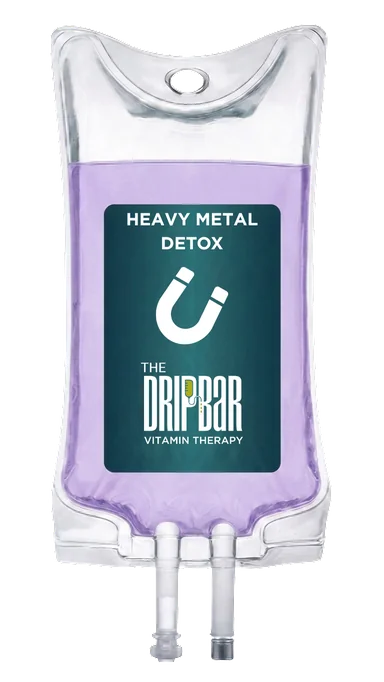 The Heavy Metal Detox IV drip bag at The DRIPBaR Austin The Domain
