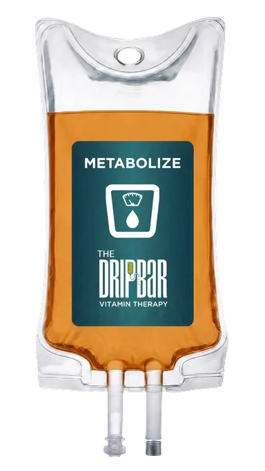 The Metabolize IV drip bag at The DRIPBaR Austin The Domain