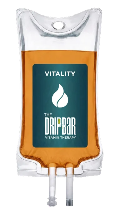 The Vitality IV drip bag at The DRIPBaR Austin The Domain